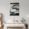 Toyota Supra Metal Wall Art – Premium Laser Cut Car Decor