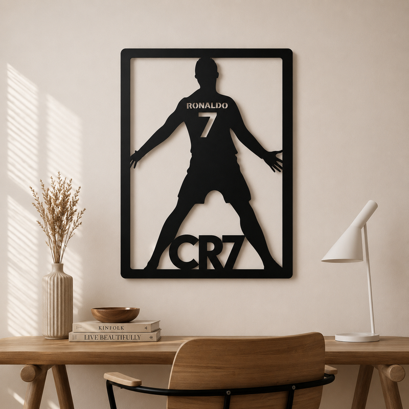 CR7 Ronaldo Metal Wall Art