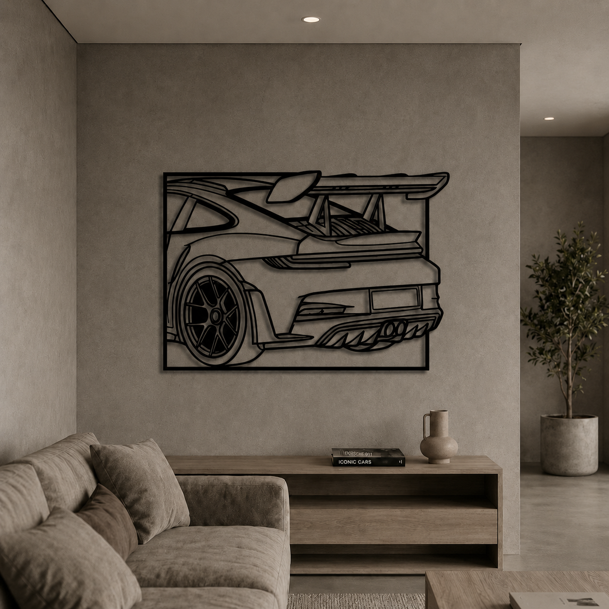 Sports Car Metal Wall Art