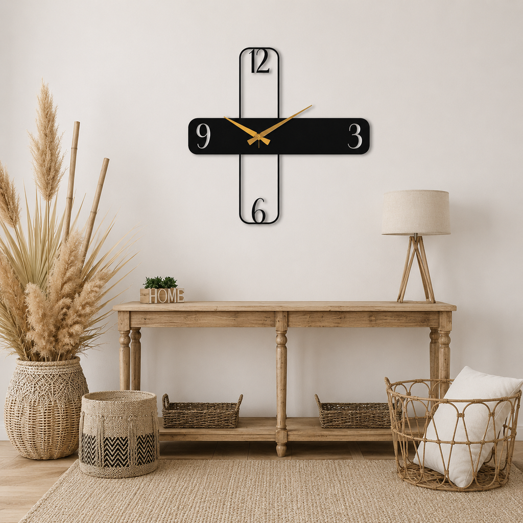 Modern Minimalist Wall Clock Metal Art