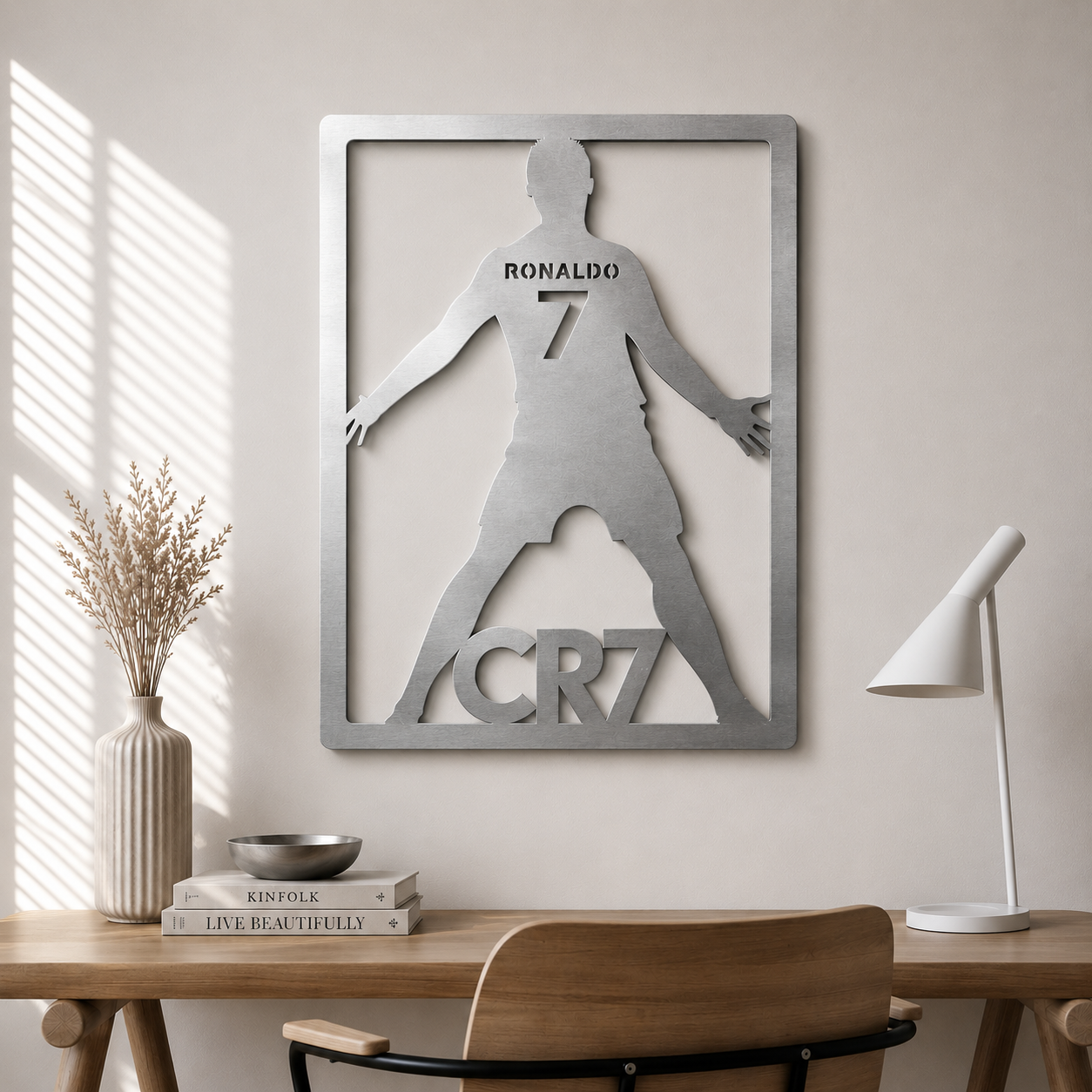 CR7 Ronaldo Metal Wall Art