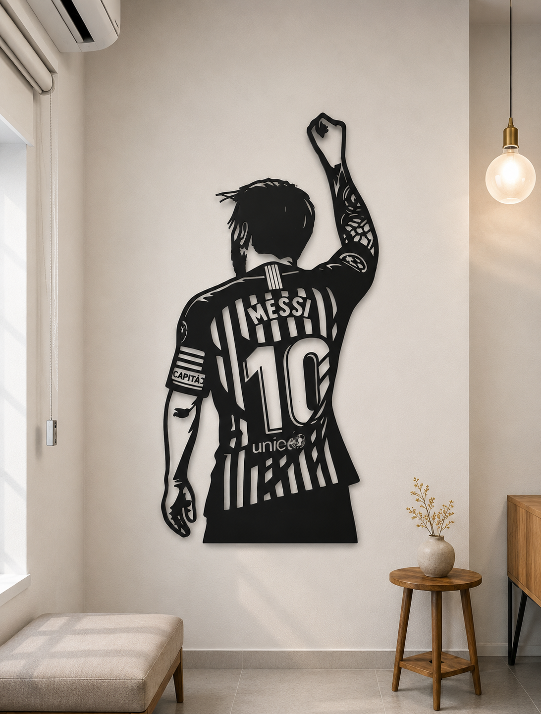 Messi Victory Metal Wall Art