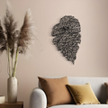 Leaf-Patterned, Ayatul Kursi Metal Wall Art