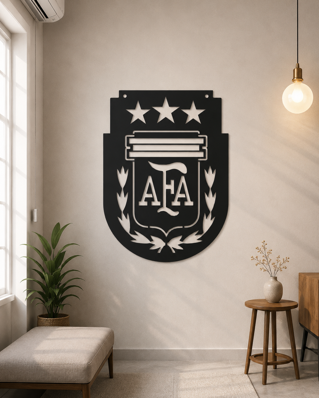 Argentina Football Association (AFA) Logo Metal Wall Art