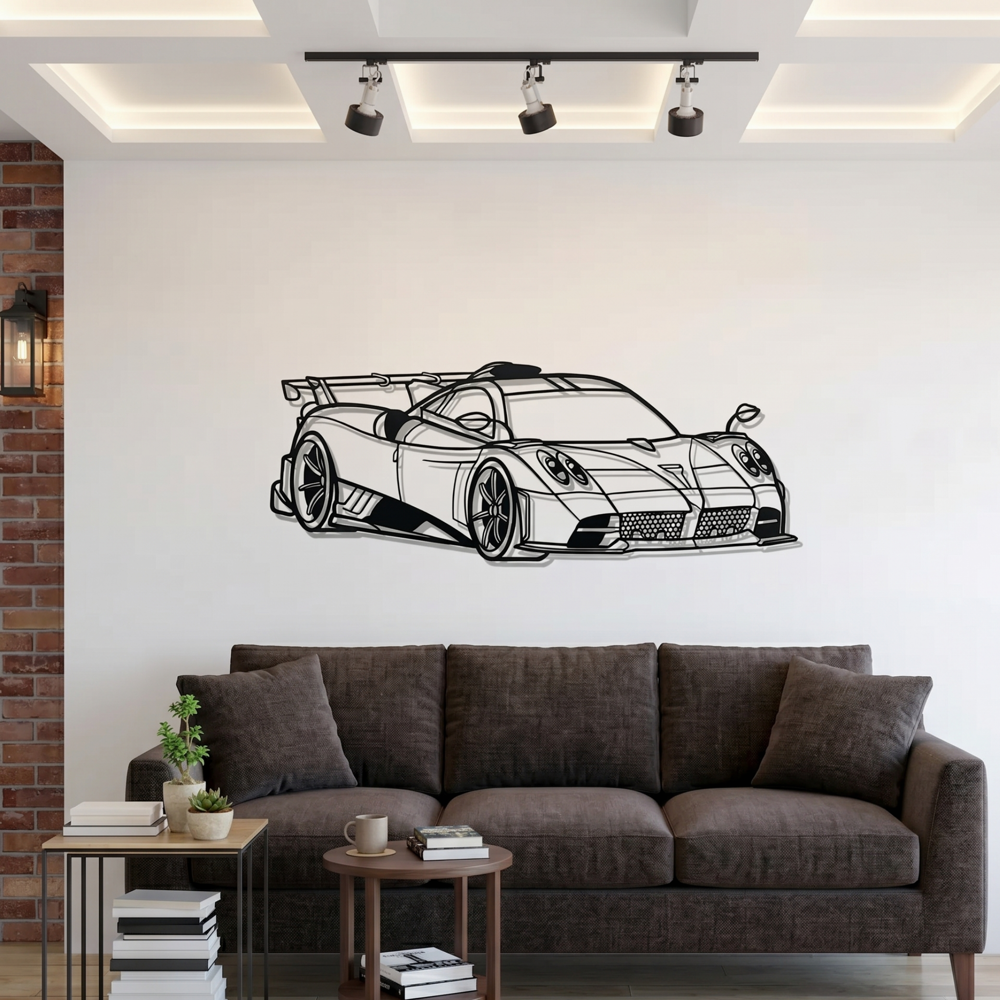 Pagani Huayra Metal Wall Art – Premium Laser Cut Car Decor