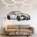 Toyota Supra Metal Laser Cut Wall Frame – Premium Car Wall Art 3 Designs Availible