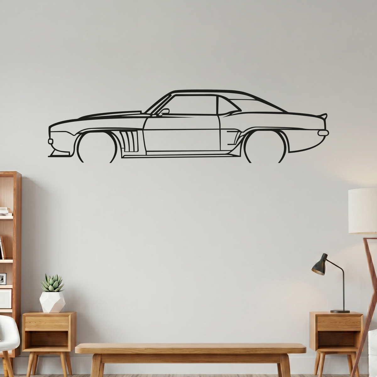 Premium Metal Wall Frame – Laser Cut Automotive Wall Art