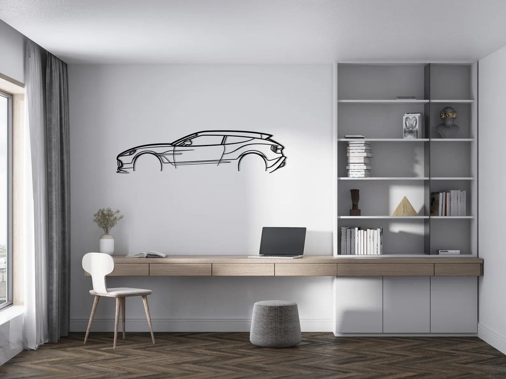 Aston Martin Vanquish Zagato Side Metal Car Wall Art | Laser Cut Steel Wall Decor | Metals Engrave