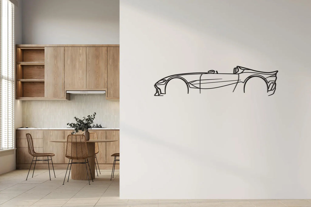 Aston Martin V12 Speedster Metal Car Wall Art | Laser Cut Steel Wall Decor | Metals Engrave