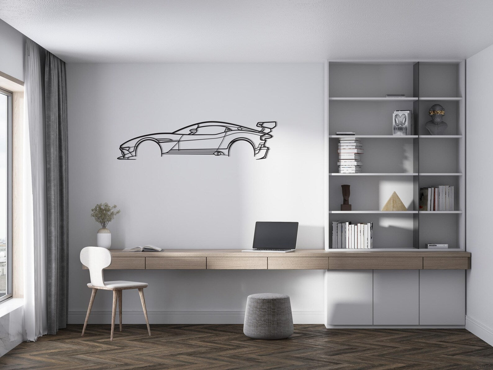 Aston Martin Vulcan Metal Car Wall Art | Laser Cut Steel Wall Decor | Metals Engrave