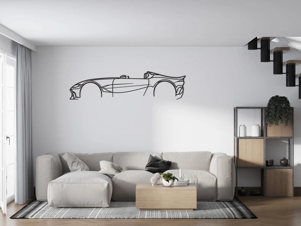 Aston Martin V12 Speedster Metal Car Wall Art | Laser Cut Steel Wall Decor | Metals Engrave