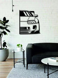 Toyota Supra Front Metal Car Wall Art | Laser Cut Steel Wall Decor |