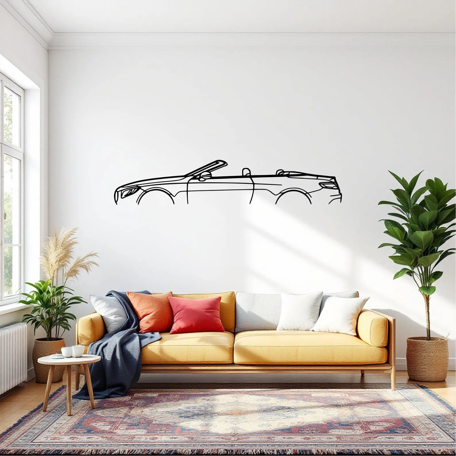 Mercedes-Benz S63 AMG Coupe Metal Wall Art | Laser Cut Steel Car Wall Decor |