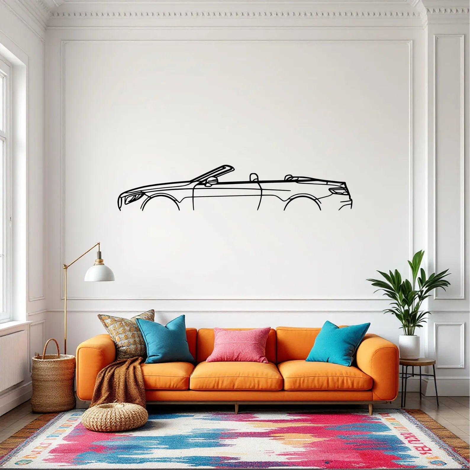 Mercedes-Benz S63 AMG Coupe Metal Wall Art | Laser Cut Steel Car Wall Decor |