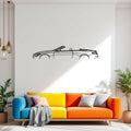 Mercedes-Benz S63 AMG Coupe Metal Wall Art | Laser Cut Steel Car Wall Decor |