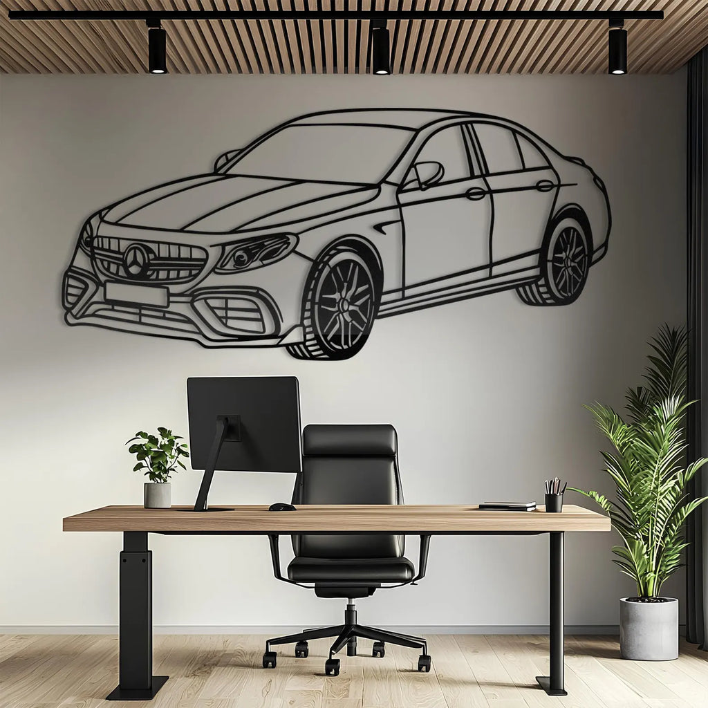 Mercedes-Benz AMG Metal Car Wall Art | Laser Cut Steel Wall Decor |