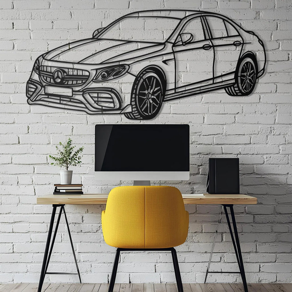 Mercedes-Benz AMG Metal Car Wall Art | Laser Cut Steel Wall Decor |