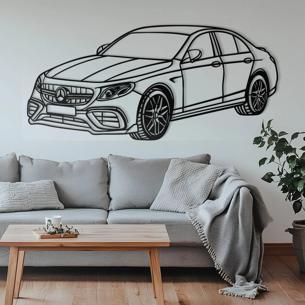 Mercedes-Benz AMG Metal Car Wall Art | Laser Cut Steel Wall Decor |