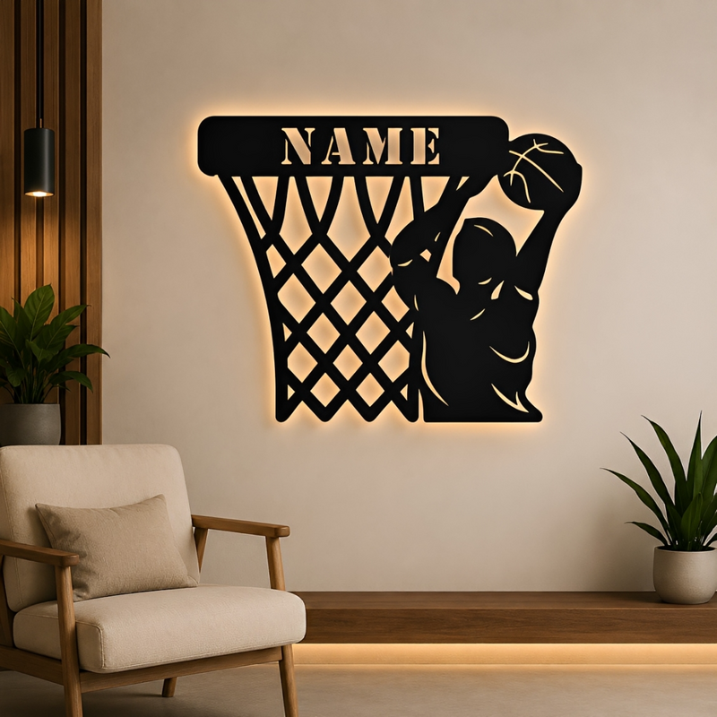 Custom Basketball Metal Wall Art