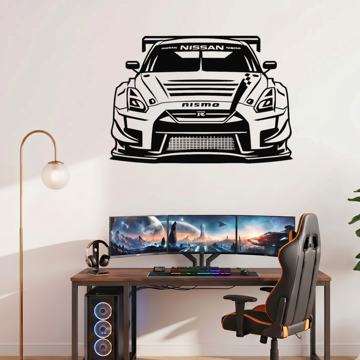 Nissan GTR R35 Nismo Metal Wall Frame – Premium Laser Cut Wall Art