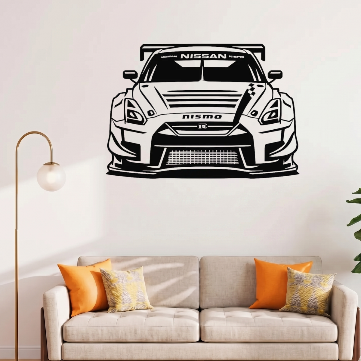 Nissan GTR R35 Nismo Metal Wall Frame – Premium Laser Cut Wall Art