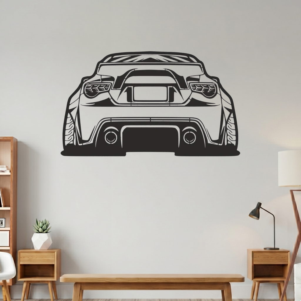 Premium Metal Wall Frame – Laser Cut Automotive Wall Art