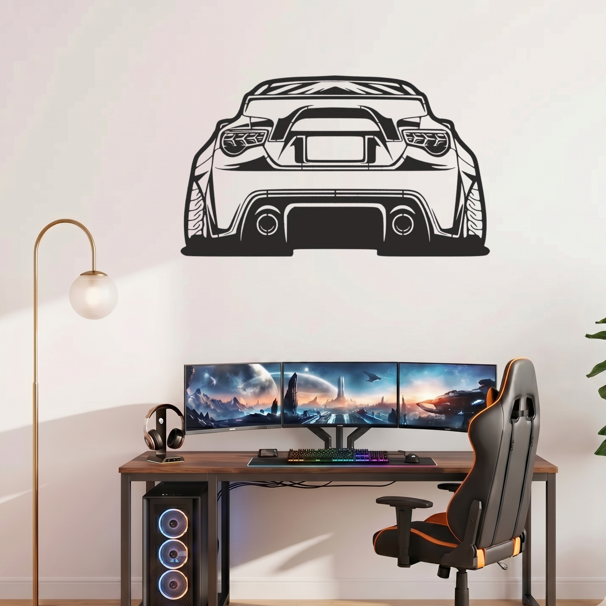 Premium Metal Wall Frame – Laser Cut Automotive Wall Art