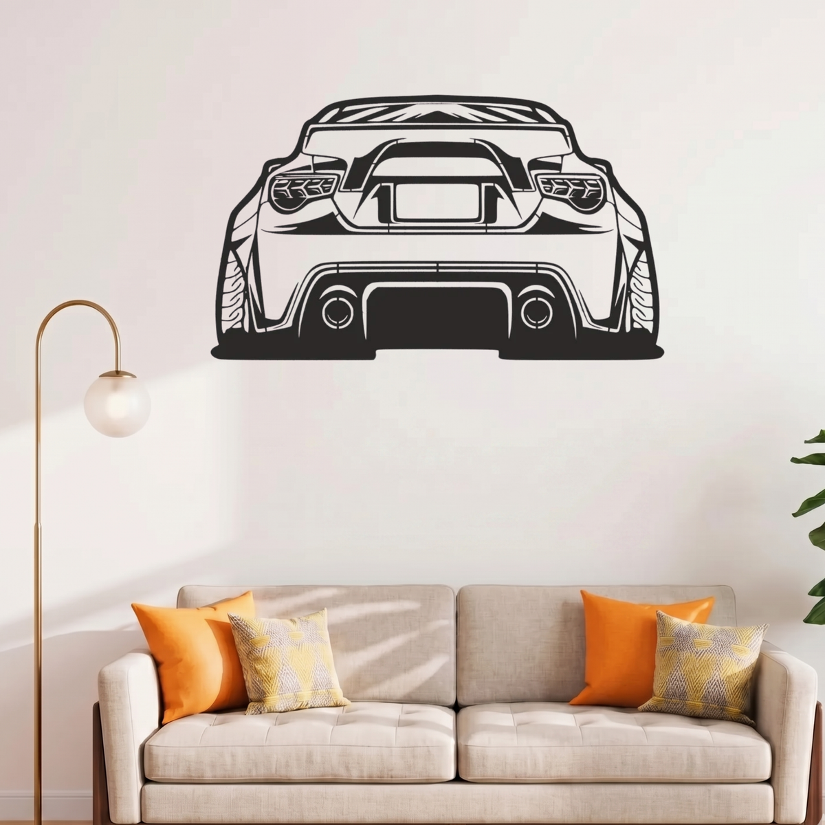 Premium Metal Wall Frame – Laser Cut Automotive Wall Art
