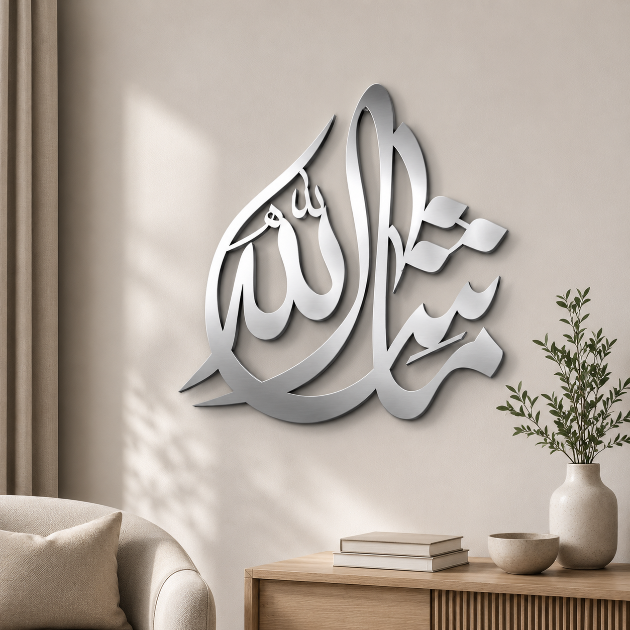 MashaAllah Islamic Metal Wall Art